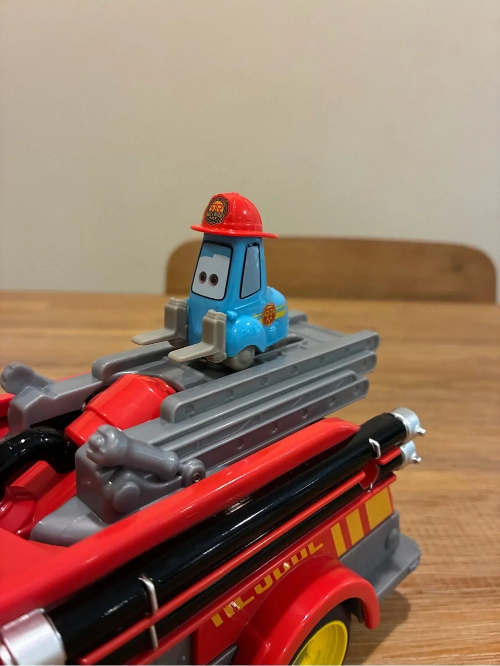 Lightening McQueen RED Rescue Fire Truck Toy